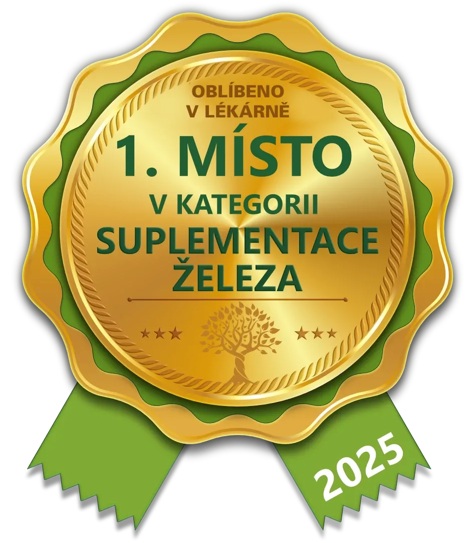 Oblíbeno v lékárně 2025 – 1. místo v kategorii Suplementace železa